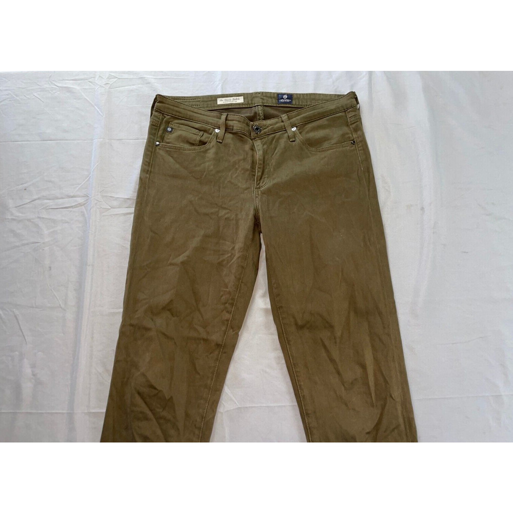 AG The Stevie Slim Straight Leg Stretch Sateen Jeans. Women's 29R, GUC!!